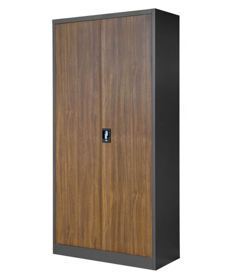 Metallaktenschrank II Höhe 185cm mit Holzoptik