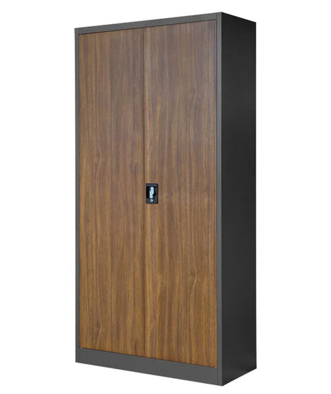 Metallaktenschrank II Höhe 185cm - Holzoptik