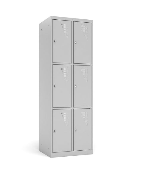 Multi-Locker Spind mit 2 Abteilen und 6 Fächern