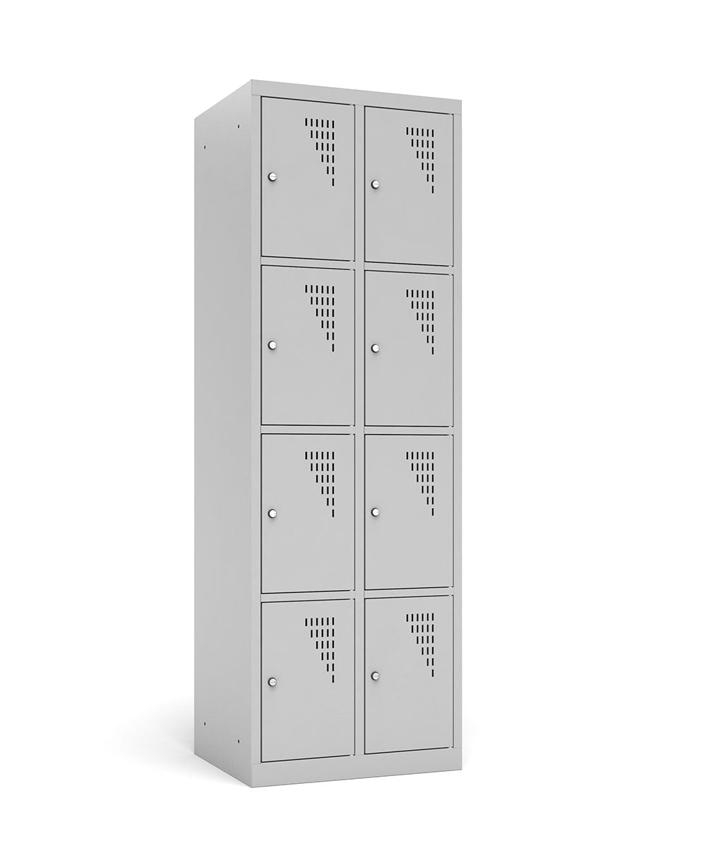 Spind Sf Multi-Locker Spind mit 2 Abteilen und 8 Fächern – Schulmöbel Eugen