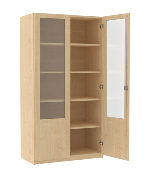 Aktenschrank mit Glasausschnitt - Höhe 190cm