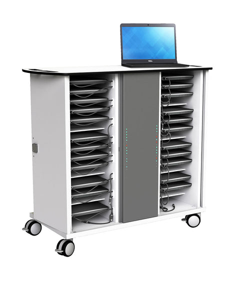 USB-C-Ladewagen für Chromebooks – ohne vormontierte USB-C-Kabel für 32 Geräte