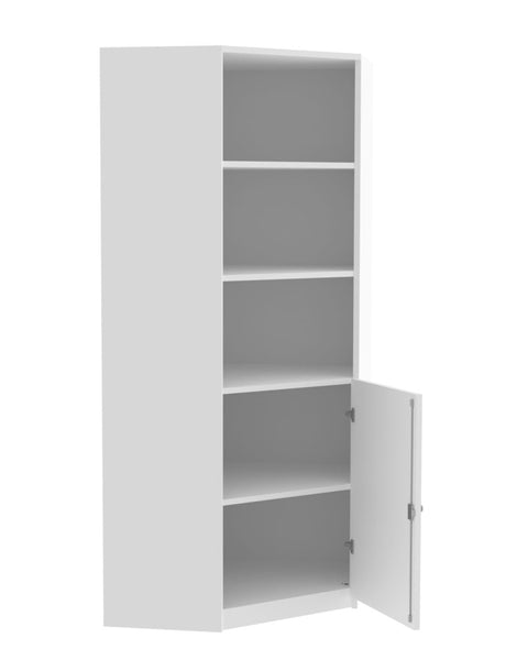 Eckschrank mit Halbtür - Höhe 190cm