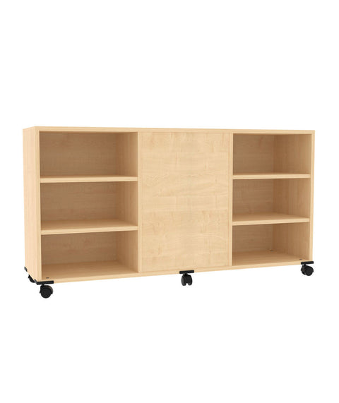 Fahrbarer Raumteilerschrank 2 - Höhe 80cm