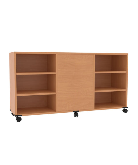 Fahrbarer Raumteilerschrank 2 - Höhe 80cm