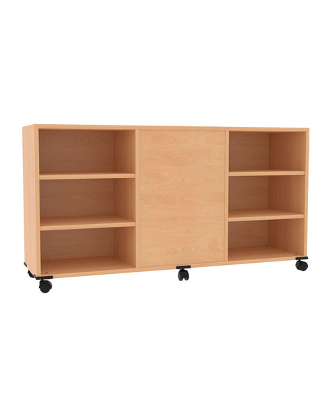 Fahrbarer Raumteilerschrank 2 - Höhe 80cm