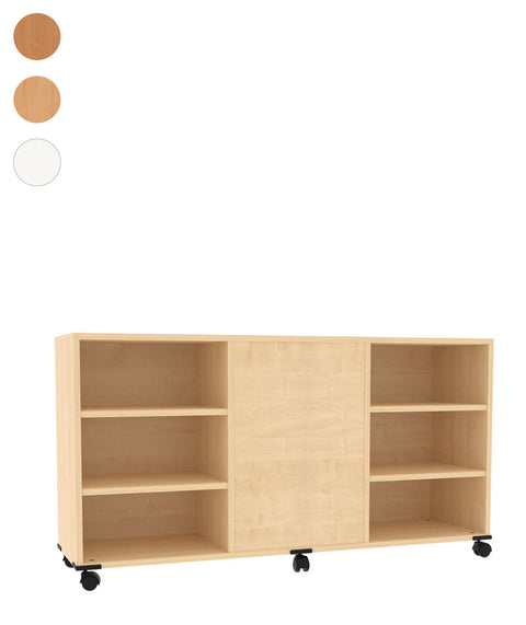 Fahrbarer Raumteilerschrank 2 - Höhe 80cm