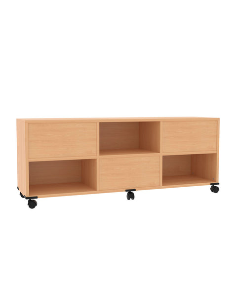 Fahrbarer Raumteilerschrank 4 - Höhe 60cm