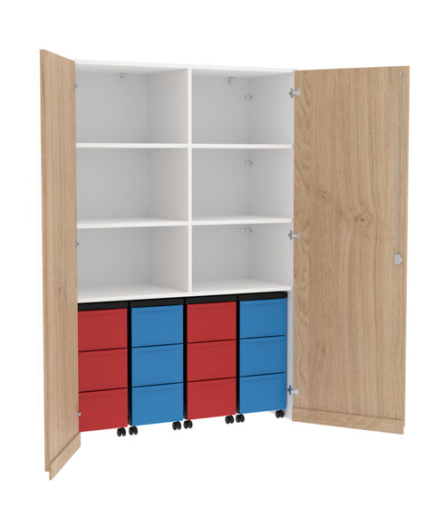 Garagenmittelwandschrank 4x3L - Höhe 190cm