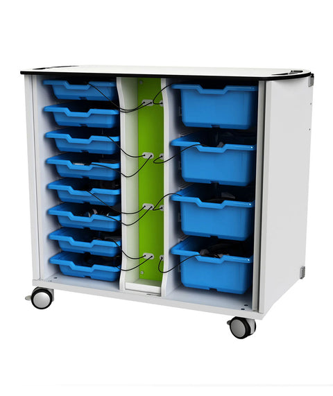 Geräte-Ladewagen für Aufbewahrung und Aufladung für 16 Geräte