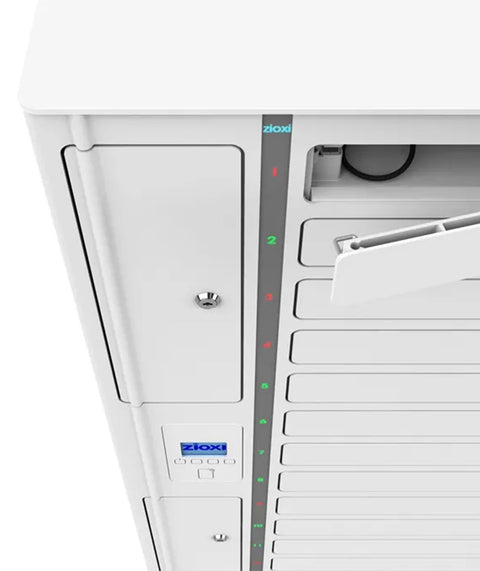 Ladeschließfachturm für Chromebooks, Laptops & Tablets mit RFID & Webverwaltung für 24 Geräte