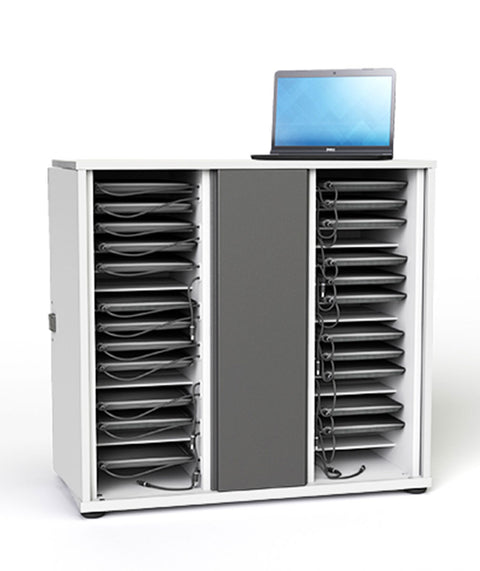 Ladeschrank für Chromebook, Tablets und kleine Laptop für 20 Geräte