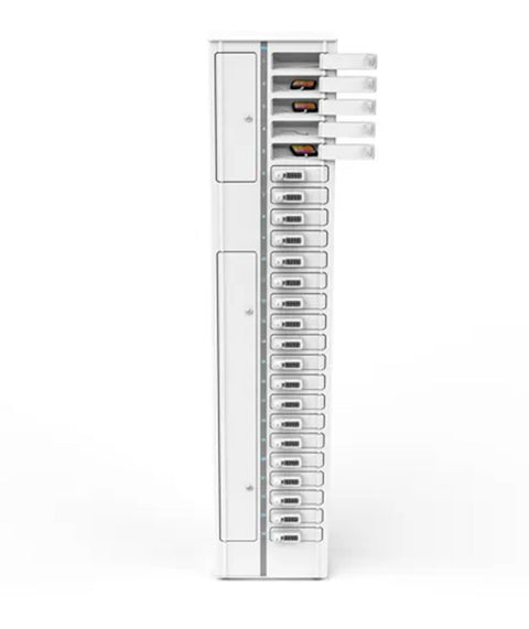 Ladeschrank für Mobilgeräte mit USB-C-/USB-A-Anschlüssen für 24 Geräte