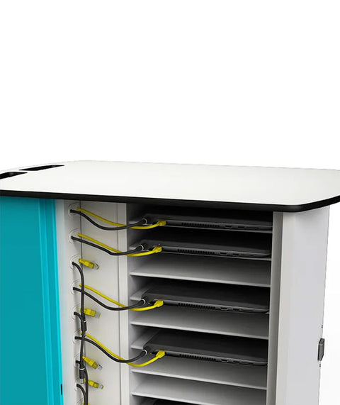 Laptop-Ladewagen mit Netzwerkanschluss für 16 Geräte