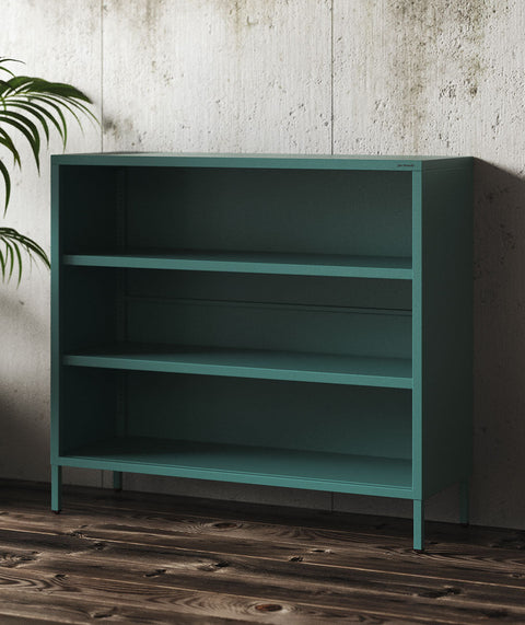 Niedriges Metallbücherregal Höhe 90cm