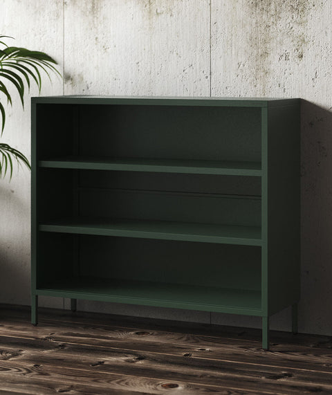 Niedriges Metallbücherregal Höhe 90cm