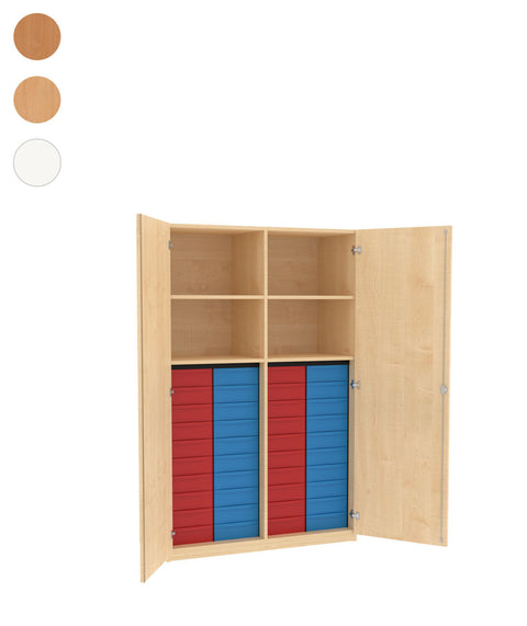 Materialmittelwandschrank 4x10S - Höhe 190cm