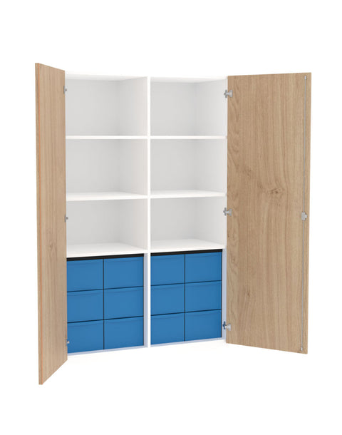 Materialmittelwandschrank 4x3L - Höhe 190cm