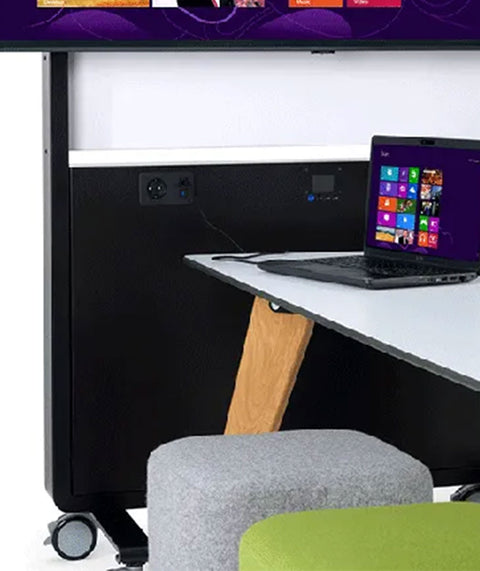 Mobile AV-Medienwand mit Akkubetrieb