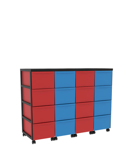 Modulboxsystem fahrbar 4x4 L - Höhe 87,5cm