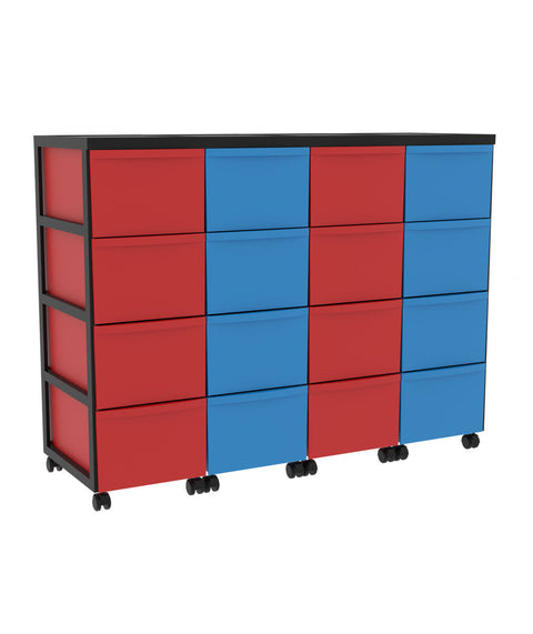 Modulboxsystem fahrbar 4x4 L - Höhe 87,5cm