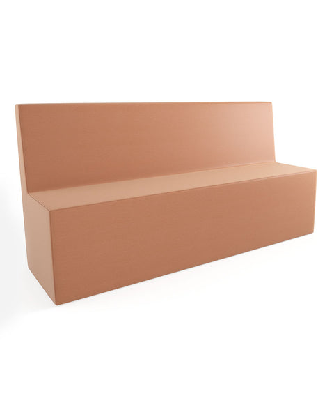 Tobo Rechteck Pouf mit Rückenlehne Light - XL