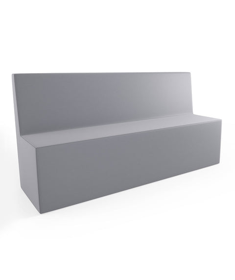Tobo Rechteck Pouf mit Rückenlehne Light - XL