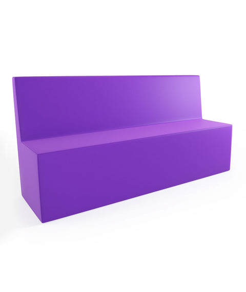 Tobo Rechteck Pouf mit Rückenlehne Light - XL