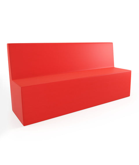 Tobo Rechteck Pouf mit Rückenlehne Light - XL