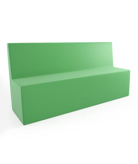 Tobo Rechteck Pouf mit Rückenlehne Light - XL