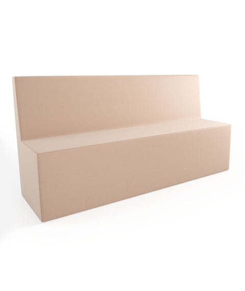 Tobo Rechteck Pouf mit Rückenlehne Light - XL