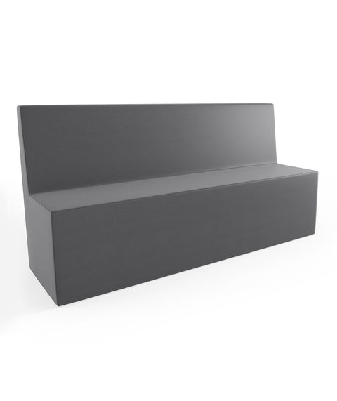 Tobo Rechteck Pouf mit Rückenlehne Light - XL