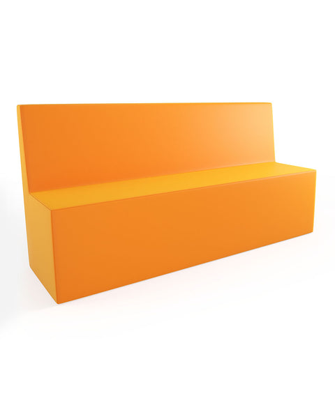 Tobo Rechteck Pouf mit Rückenlehne Light - XL