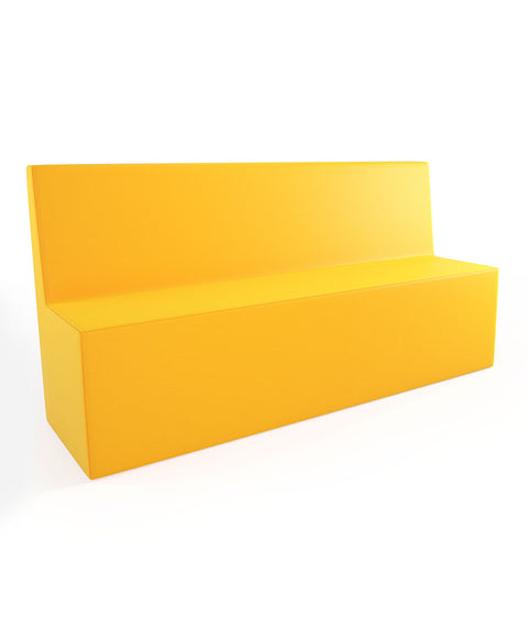 Tobo Rechteck Pouf mit Rückenlehne Light - XL