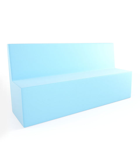 Tobo Rechteck Pouf mit Rückenlehne Light - XL