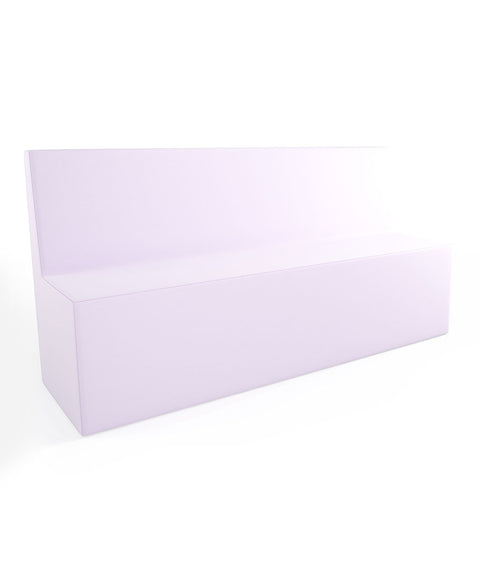 Tobo Rechteck Pouf mit Rückenlehne Light - XL
