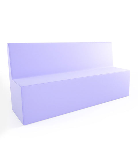 Tobo Rechteck Pouf mit Rückenlehne Light - XL