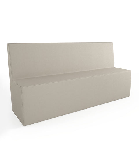 Tobo Rechteck Pouf mit Rückenlehne Light - XL