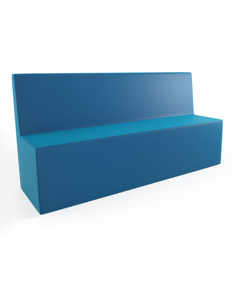 Tobo Rechteck Pouf mit Rückenlehne Light - XL