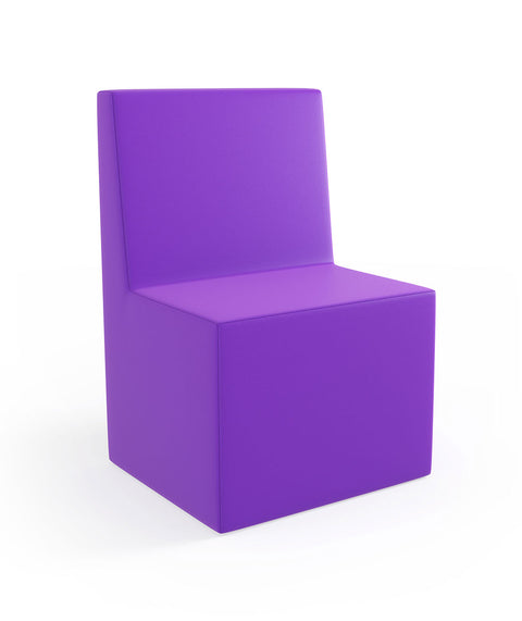 Tobo Rechteck Pouf mit Rückenlehne Light - S