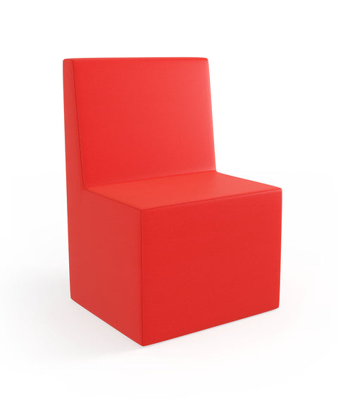 Tobo Rechteck Pouf mit Rückenlehne Light - S