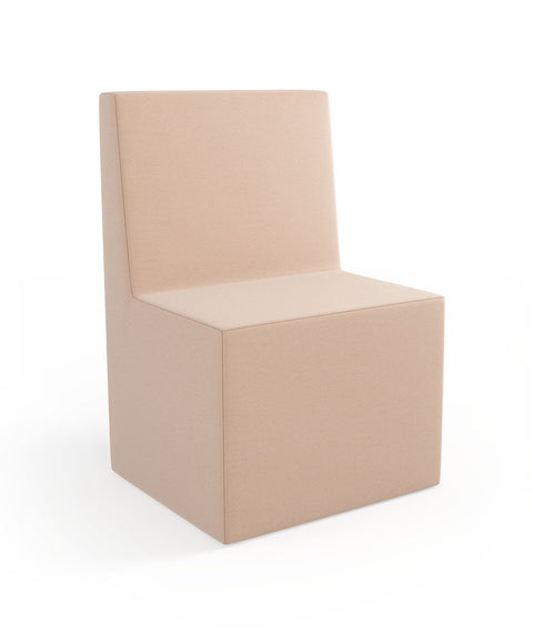 Tobo Rechteck Pouf mit Rückenlehne Light - S