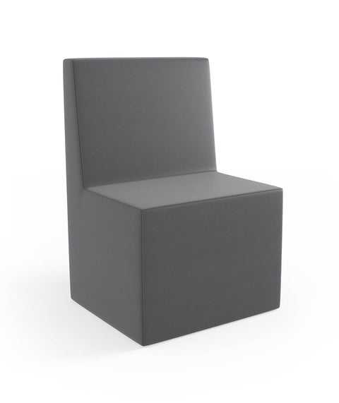 Tobo Rechteck Pouf mit Rückenlehne Light - S