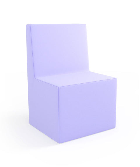 Tobo Rechteck Pouf mit Rückenlehne Light - S