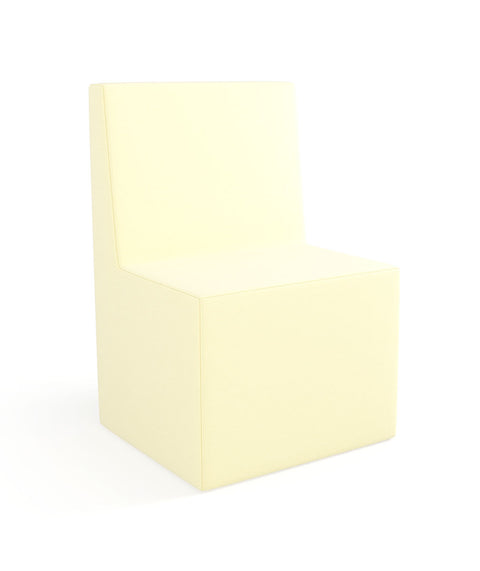 Tobo Rechteck Pouf mit Rückenlehne Light - S