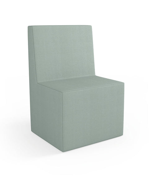 Tobo Rechteck Pouf mit Rückenlehne Light - S