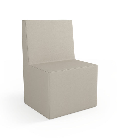 Tobo Rechteck Pouf mit Rückenlehne Light - XS