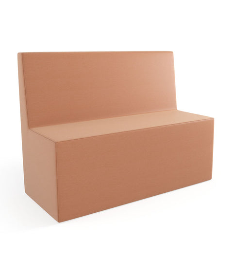 Tobo Rechteck Pouf mit Rückenlehne Light - M