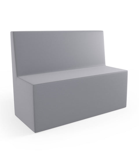 Tobo Rechteck Pouf mit Rückenlehne Light - L