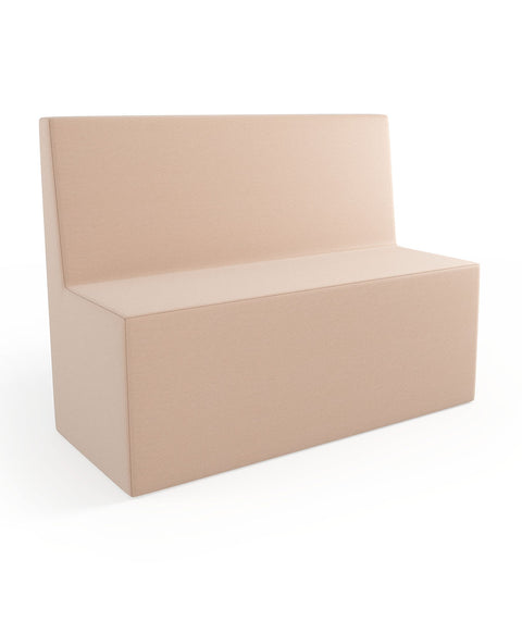 Tobo Rechteck Pouf mit Rückenlehne Light - L